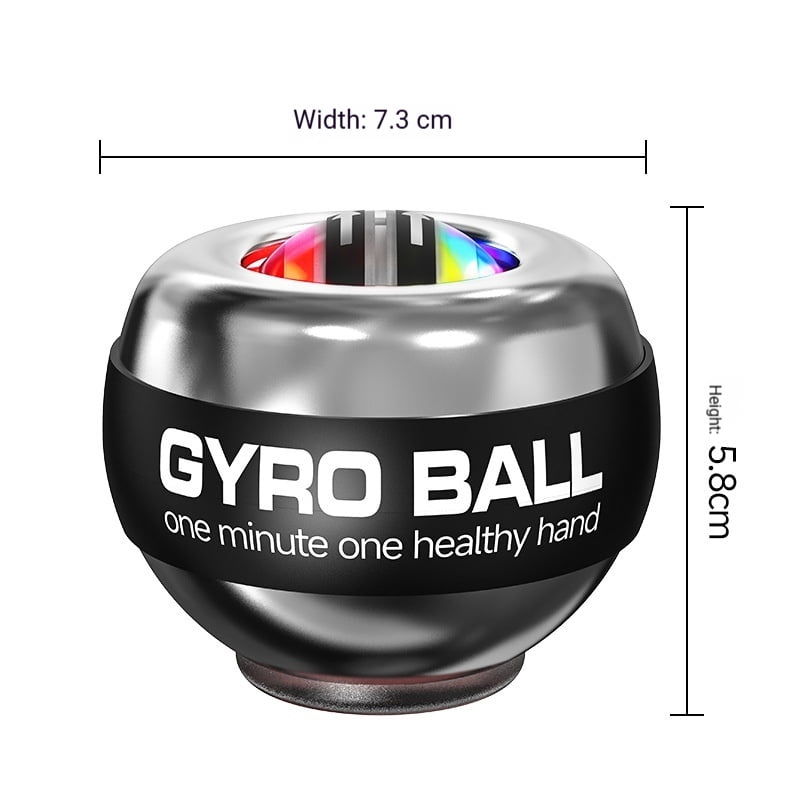 Wrist strength ball, magnetic luminous color light, finger grip device, gyroscope training, fitness, stress relief, grip strength ball