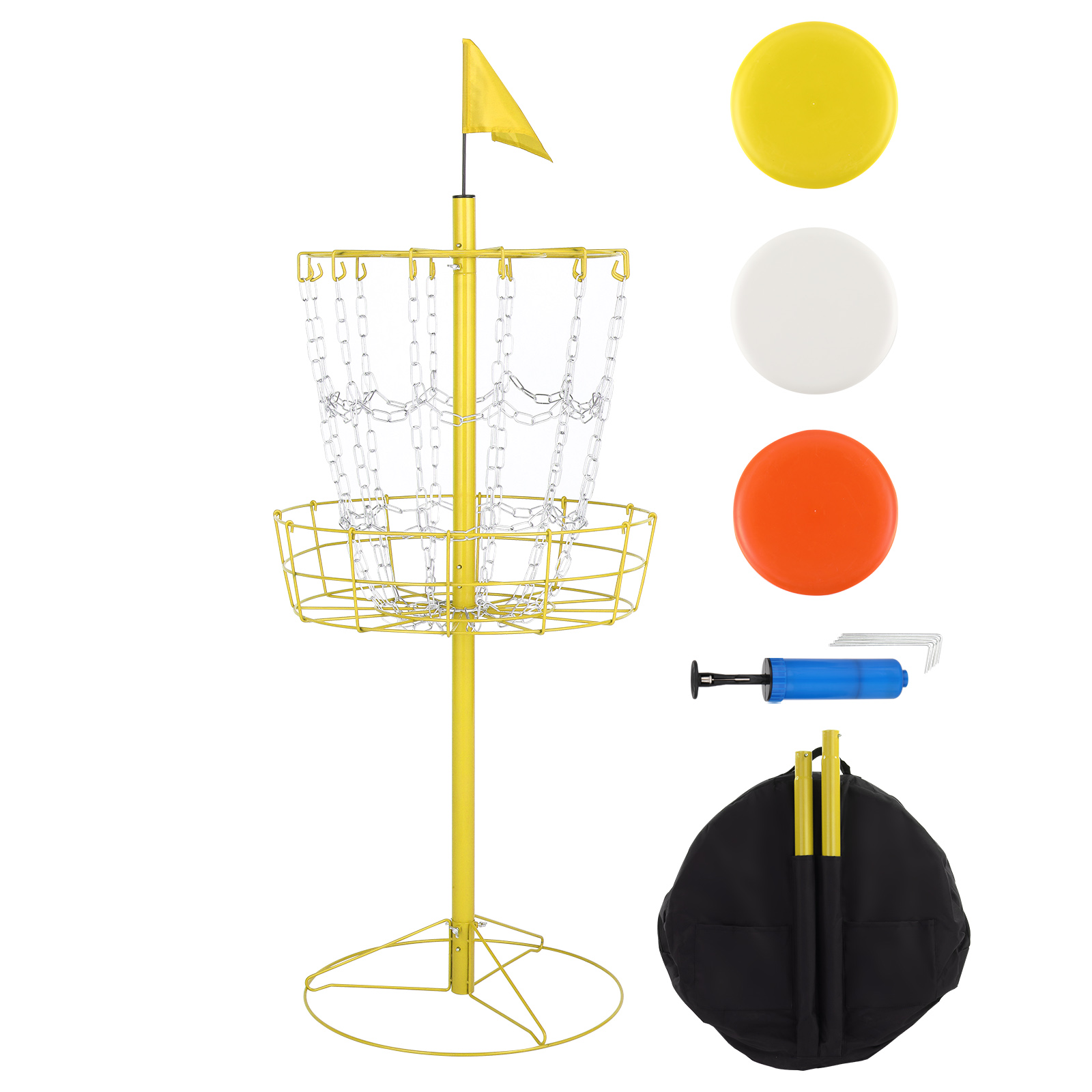 Disc Golf Baskets Portable Disc Golf Target with Chains Included