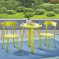 thumbnail image 3 of Christopher Knight Home 304878 Larson Outdoor Bistro Set, Matte Lime Green, 3 of 4