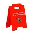 thumbnail image 2 of Hold On Partner I'm Overstimulated Humorous Desk Sign - Stress Relief Gifts for Colleagues, Funny Office Decor for Coworkers and Friends, 2 of 7