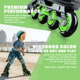 thumbnail image 3 of 2PM Sports Torinx Adjustable Inline Fun Roller Skates (Unisex), Green Medium, 3 of 12