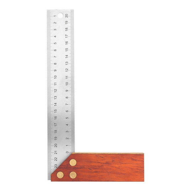 Règle de Mesure Épaissie en Acajou à Fonctions Multiples de 250 Mm