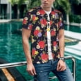 thumbnail image 6 of KLL Red Rose Flower for Men's Baseball Shirts,Short Sleeve Casual Shirts Button Down Shirt for Men Beach Summer Wedding Shirt-XX-Large, 6 of 7