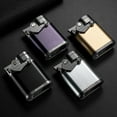 thumbnail image 2 of Cigar Lighter Inflatable Windproof Straight Blue Flame Cigarette Holder Design Alloy Lighter With Cigar Drill, 2 of 5