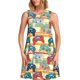 thumbnail image 1 of Balery Retro With Joysticks Vestidos de verano para mujer con estampado: vestido holgado sin mangas, vestido playero informal y cómodo para días calurosos., 1 of 7