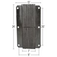 thumbnail image 4 of Guardian Dock Bumper 11in x 24in x 4.5in Vertical Laminated Rubber, 4 of 4