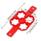 thumbnail image 3 of Xihbxyly Molde de Silicona para Tortillas de 4 Agujeros, Resistente Al Calor, Color Rojo, Fácil de Usar, Antiadherente, Ideal para Desayunos o Fiestas, 35 X 20 X 19 Cm., 3 of 6