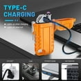 thumbnail image 4 of USB C Rechargeable Lighter, 360° Flexible Neck, Wind & Water Proof, Electric Arc Lighters for Candle, Camping,Orange, 4 of 5