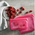 thumbnail image 3 of Sacs de Rangement Alimentaires Réutilisables en Silicone Premium, Lot de 2, Transparents, Sacs de Rangement Alimentaires Multi-Usages, Sac à Lunch, Contenants de Voyage, Sans BPA, Anti-Fuite, Lavables au Lave-Vaisselle, Écologiques, 3 of 4