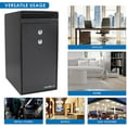 thumbnail image 4 of Barska AX13558 0.27 Cubic Feet Solid Steel Dual Key Depository Safe, Black, 4 of 7