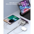 thumbnail image 6 of VHBW USB C Charger Block 25W, 4 Port Multi USB Fast Charging Station (4USB-2A2C-Gray), 6 of 6