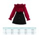 thumbnail image 4 of Qarigey Conjuntos de ropa Traje de primavera y otoño Ropa para niños Disfraces Ahuecados Volantes Malla Tops corta decorada conjuntos de ropa 140cm-9Y, 4 of 6