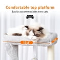 thumbnail image 3 of Rascador Cat Tree Heybly HCT006SW Tower Condo, gris, 3 of 9