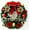 Type C, variant on Janrevotw Christmas Wreath Reef for Front Door Window 11.8 Inch Pine Artificial Garland with Bowknot, Bells, Deer, Red Berries, Flower Gifts for Christmas Party Decor