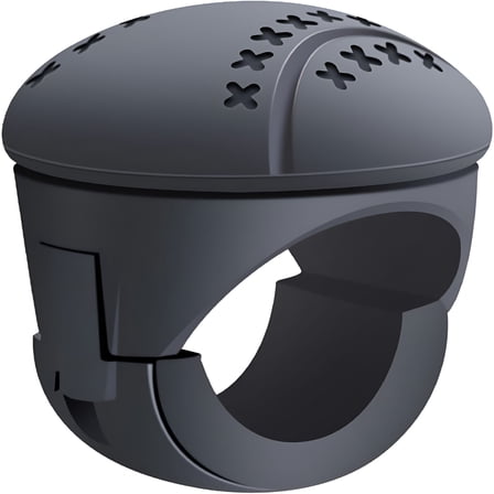 MELIVO Silicone Steering Wheel Knob, Steering Wheel Spinner - Anti-Slip Boat Steering Wheel Knob, Universal for Cars, Trucks, Boats, Tractors (Black), 1 pcs