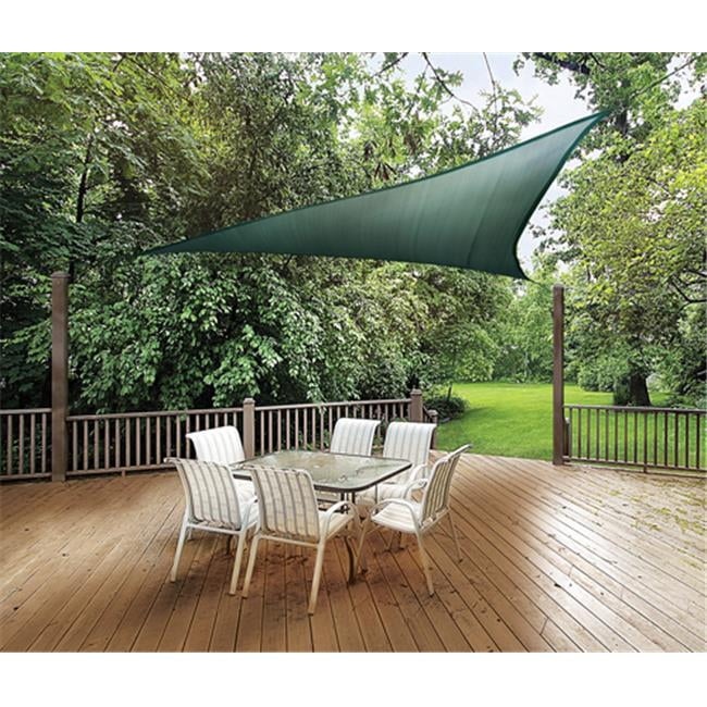ShelterLogic 25724 12 ft. 3 7 m Triangle Shade Sail Evergreen 230