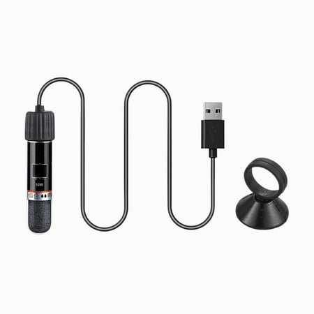 Aquarium Heater USB Powered with Constant Temperature for 1 - 6 Gallons Tanks, Energy - Saving & Anti - Dry Burning, Multiple Sizes Available