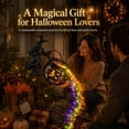thumbnail image 2 of Halloween Cauldron Garden Stake Light, Flying Witch and Waterfall-Style Colorful LED Projection, Outdoor Yard Decoration for Lawn Patio Walkway, Spooky Party and Fall Seasonal Decor (1PC), 2 of 6