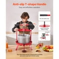 thumbnail image 2 of KFFKFF 2.38 Gal/9L Fruit Wine Press Stainless Steel Basket Wine Making Press Cider Apple Grape Crusher Juice Maker Tool, 2 of 9
