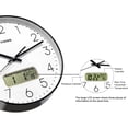 thumbnail image 3 of TIMESS Reloj de Pared Silencioso de 14 Pulgadas con Pantalla de Fecha, Números Grandes de Fácil Lectura, Funciona con Batería, Reloj Moderno para el Hogar (Negro), 3 of 8