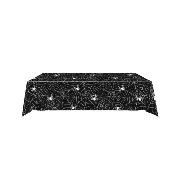 Halloween Spiderweb Tablecloth for Party Decorations and Haunted House Themes with Waterproof Design