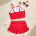 thumbnail image 7 of MAIHAN Girls Swimsuit Two Piece Tankini Swimsuits with Boyshort Adjustable Ruched Bathing Suit Summer Swimwear(Red,13-14 Years), 7 of 7