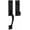 Black, variant on Baldwin Cody Single Cylinder Handleset with Interior Knob and Trim and Emergency Egress