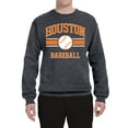 thumbnail image 2 of Wild Bobby City of Houston Baseball Fantasy Fan Sports Unisex Crewneck Sweatshirt, Charcoal, XX-Large, 2 of 6