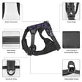 thumbnail image 3 of Naloa Lavender Flowers Pet Harness Vest with Traction Rope, Adjustable No-Choke Dog Vest for Outdoor, Walking - Medium, 3 of 5