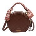 thumbnail image 1 of JM Bolso redondo pequeño portátil de diseño popular para mujeres en otoño e invierno, moderno y versátil, popular bolso de mensajero de un solo hombro ER, 1 of 5