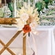 thumbnail image 3 of Ramo de flores de seda para respaldo de silla de boda | Decoración de rosas artificiales y hojas verdes | Accesorios florales para pasillos de hotel con lazo | Decoración romántica y duradera pa, 3 of 5