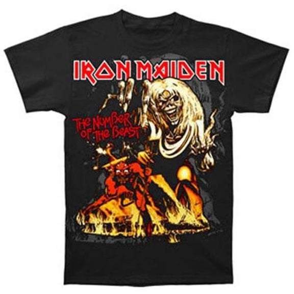 Iron Maiden Men's  Number Of The Beast T-shirt Black