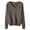 Coffee, variant on Girls V Neck Knit Sweater Plush Long Sleeve Pullover Sweater Soft Oversized Fall Warm Casual Knit Tops for Kids
