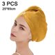 thumbnail image 2 of Paquete de 3 toallas de secado rápido para el cabello para mujeres, turbante absorbente para el cabello, toalla para el cabello de microfibra de secado rápido, 2 of 5