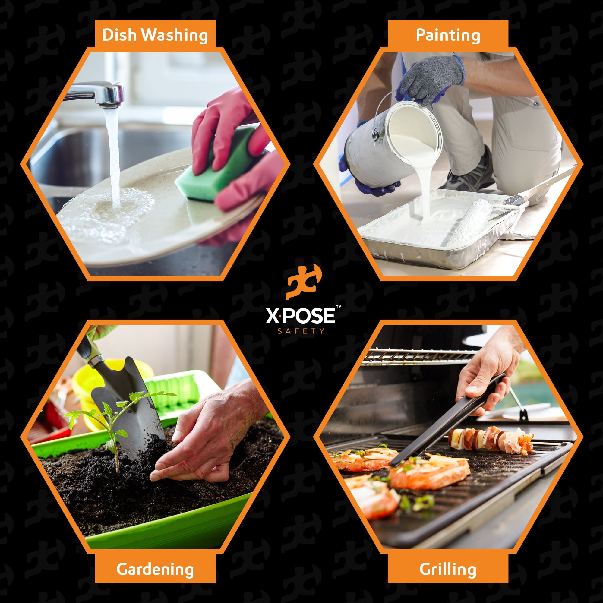 Xpose Safety 24 x 48 Inch Heavy Duty 4 Mil Thick Disposable Aprons for Adults & Kids - Waterproof Tear-Resistant White Plastic Aprons for Cooking Baking Cleaning Painting Paint Party, Bulk Box of 25