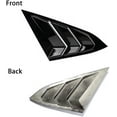 thumbnail image 2 of LAICAIW for 10th Gen Civic Rear Side Window Louvers Racing Style Triangular Window Glass Blinds for Honda Civic Sedan 2021 2020 2019 2018 2017 2016 -Piano Black, 2 of 7