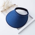 thumbnail image 1 of Sombrero para el sol con tapa vacía, sombrero para el sol, verano para niños, para cubrir la cara, viaje, todo fósforo, playa, aleros grandes, sombrero de paja con protección solar para exteriores en, 1 of 6