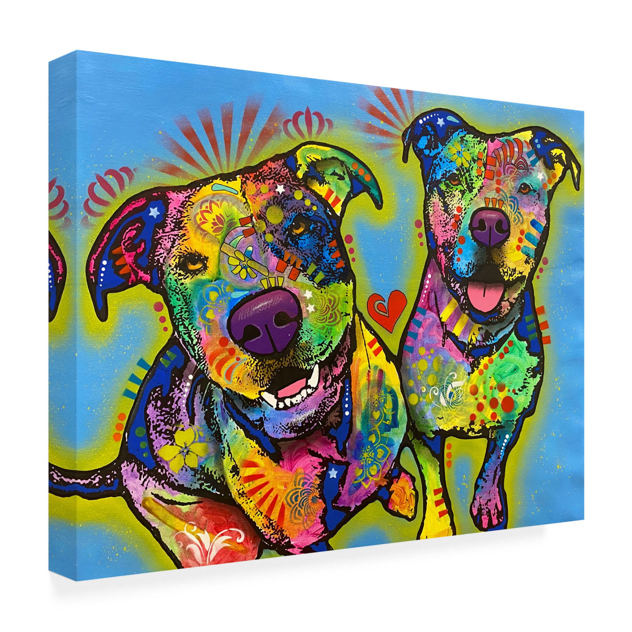 Canvas Wall Art - Dean Russo 'Frens Fo Life' Wall Art for Living Room, Bedroom, or Office Décor by Trademark Fine Art - 47 x 35 Inches
