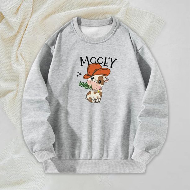 Sudadera para mujer, jersey gris, estampado informal, disfraces de poliéster, ropa deportiva, camisetas de manga larga para otoño, uso diario en la , S S Yinane Camisa de entrenamiento