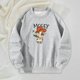 thumbnail image 1 of Sudadera para mujer, jersey gris, estampado informal, disfraces de poliéster, ropa deportiva, camisetas de manga larga para otoño, uso diario en la , S S Yinane Camisa de entrenamiento, 1 of 8