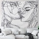 thumbnail image 4 of Hombres Mujeres Conmovedor Bosquejo Abstracto Colgante De Pared Abrazo Amor, 4 of 5