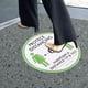 thumbnail image 5 of Calcomanías de distanciamiento social Sincero para el piso 5 piezas verde, 5 of 9