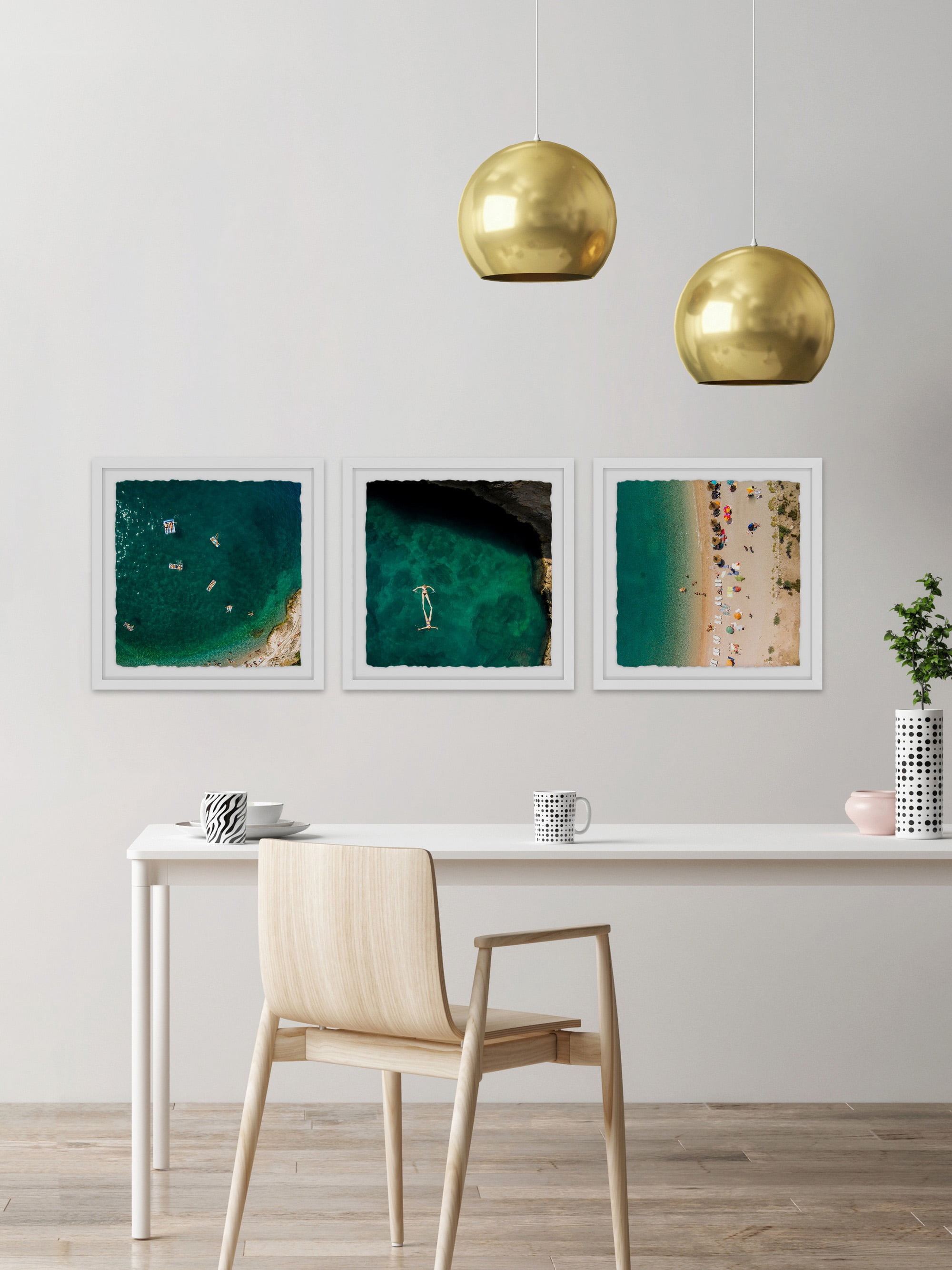 Self-Subsistent Ii Triptych, Art Prints, 96.00" x 1.50"