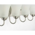 thumbnail image 2 of Classic Collection Four-Light Brushed Nickel Etched Glass Traditional Bath Vanity Light, 2 of 6