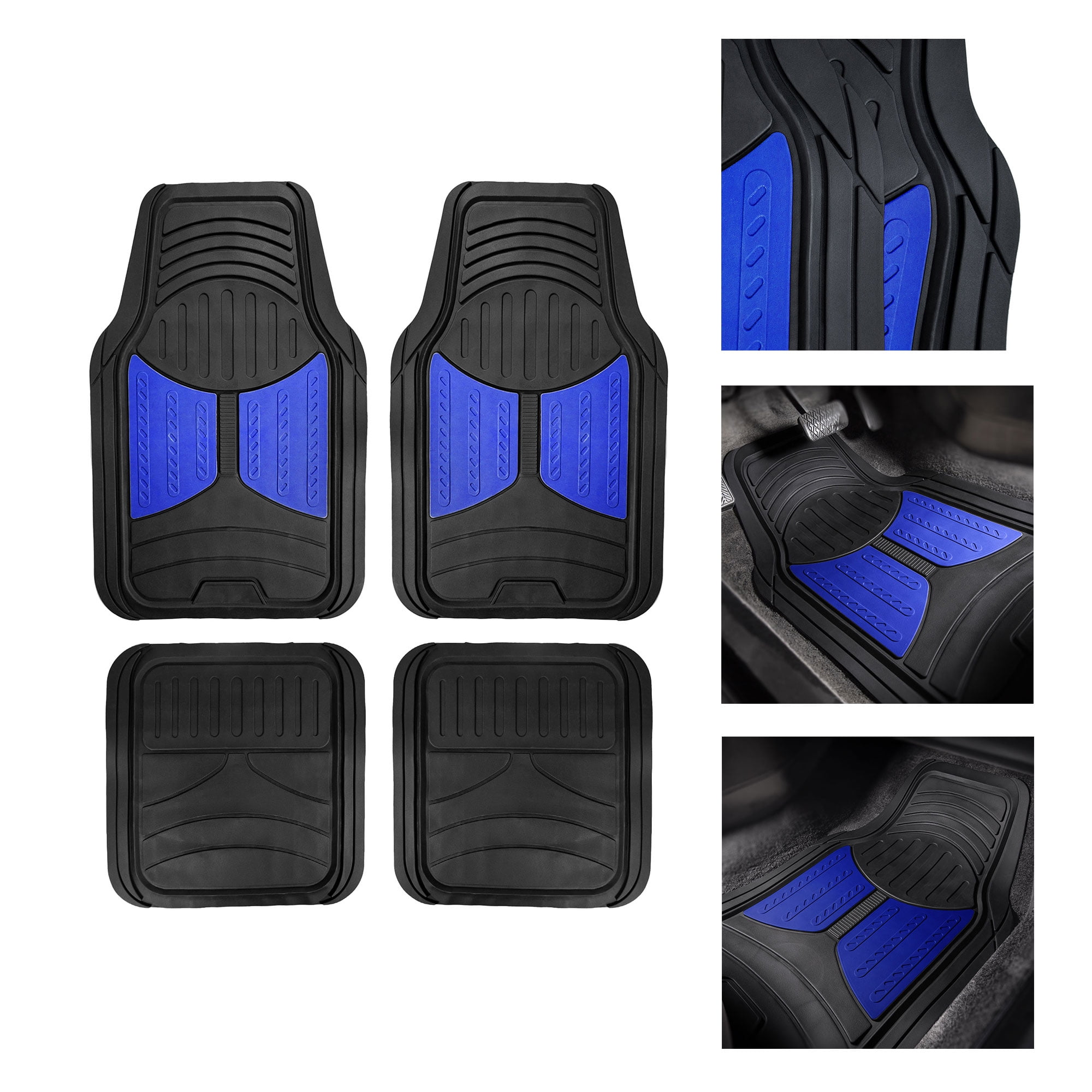 blue car mats