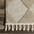 thumbnail image 5 of nuLOOM Marissa High/Low Diamond Tassel Area Rug, 8' 10" x 12', Ivory, 5 of 9