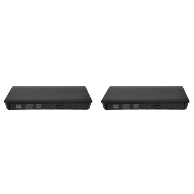 2X Caja de PláStico Duro con Caja de DVD Externa USB3.0 para Notebook Computadora PortáTil Caja de CD-ROM de 12.7Mm Sin Unidad ÓPtica