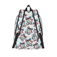thumbnail image 2 of Lsque Disco Ball Cherry With Bow Pattern Canvas Daypack, Durable Backpack, High-quality Versatile Backpack,Vintage Compact Backpack-Medium, 2 of 6