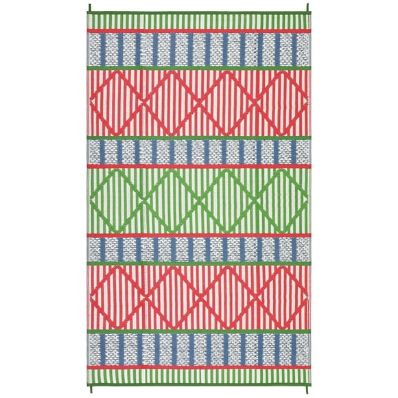 Reversible Patio Mat – Waterproof Plastic Straw – Washable, Non-Shedding & UV Resistant – Porch, Deck, Balcony, Backyard, Camping & RV – Outdoor Rug