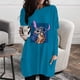 thumbnail image 1 of Autumn Women's T-Shirt Casual Holiday Weekend T-Shirt Long Sleeve Disney Stitch Print Crew Neck Basic Pocket T-Shirt PulloverXL Gao Jinjia LED, 1 of 2